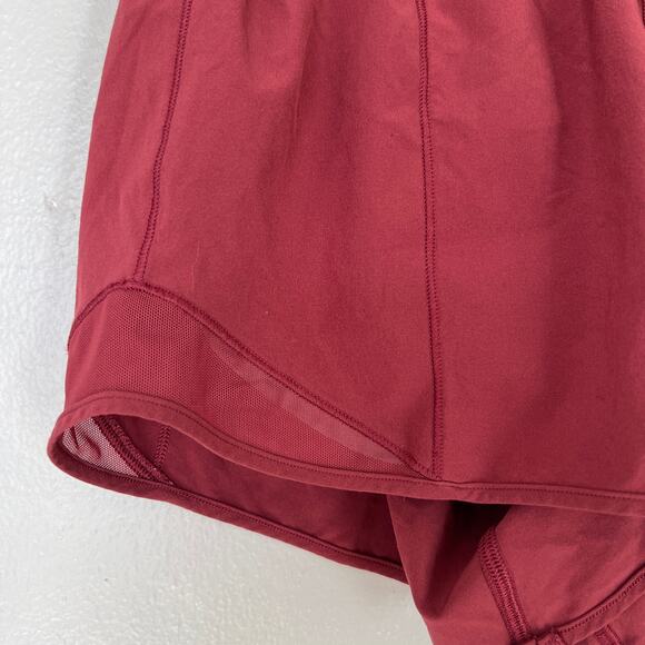 Lululemon Hotty Hot Shorts Women's Size 6 Tall Chianti Pink Lined Running Active - Picture 4 of 10